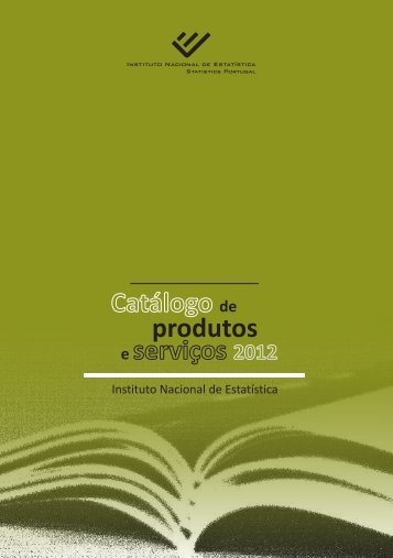 CatÃ¡logo de produtos e serviÃ§os 2012 - INE