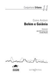 Como andam Belém e Goiânia - Observatório das Metrópoles - UFRJ