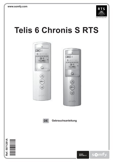 Bedienungsanleitung Telis 6 Chronis S RTS - Friedrich-schroeder.de