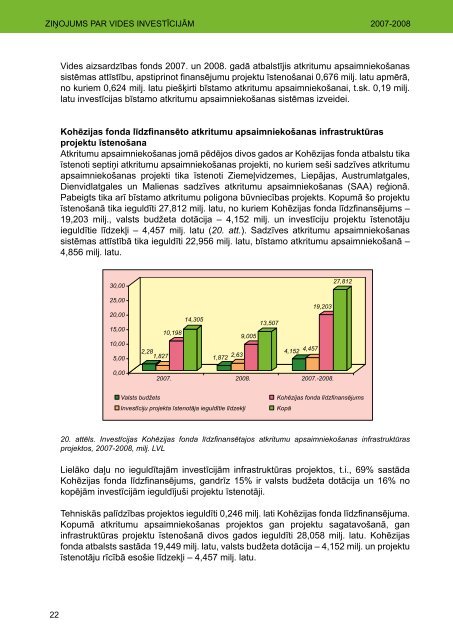 ZiÅojums par vides investÄ«cijÄm, 2007-2008 - Vides ministrija