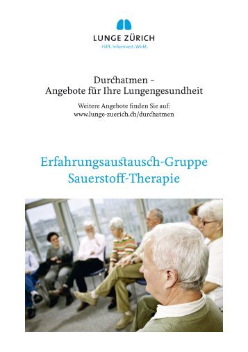 Download Flyer Erfahrungsaustausch-Gruppe Sauerstoff-Therapie