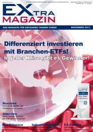 Differenziert investieren mit Branchen-ETfs! - EXtra-Magazin