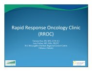 presentation RROC January 2010 - cancerview.ca