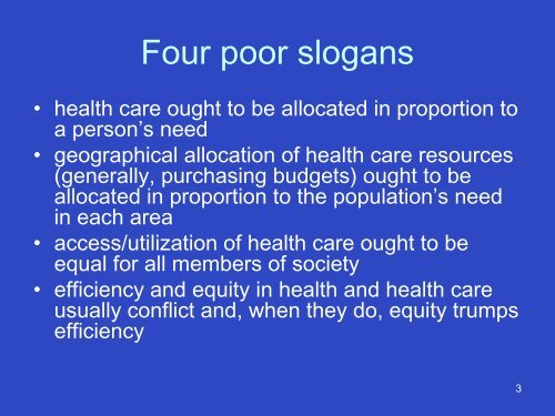 What's wrong with our health equity slogans? - solutions - east ...