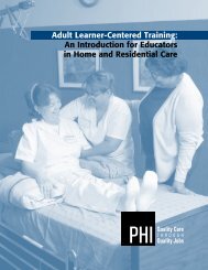 Adult Learner-Centered Training: An Introduction for Educators ... - PHI