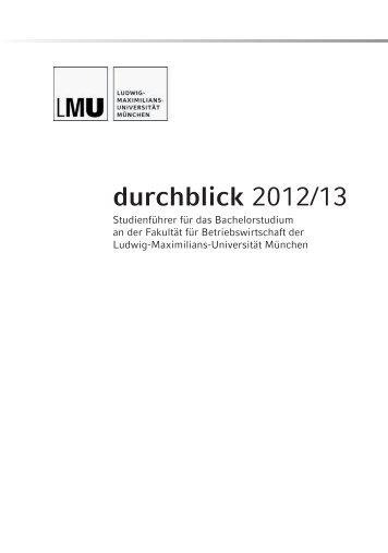 durchblick 2012/13 - Institut für Marktorientierte ...
