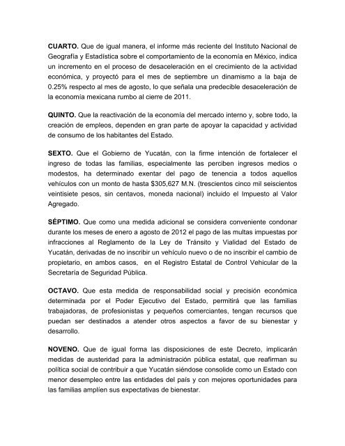 gobierno del estado poder ejecutivo decreto nÃƒÂºmero 482 ciudadana ...