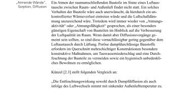 Ein Atmen der raumumschließenden Bauteile im Sinne ... - Beton.org