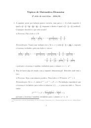 Tópicos de Matemática Elementar