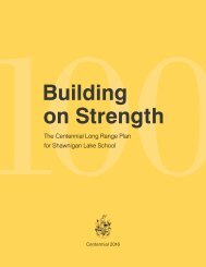 Building on Strength - Shawnigan Lake School