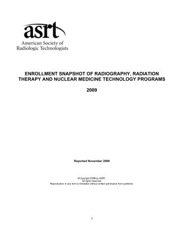 2009 - American Society of Radiologic Technologists