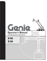 Genie S65 Operator Manual - Sunflower Rental
