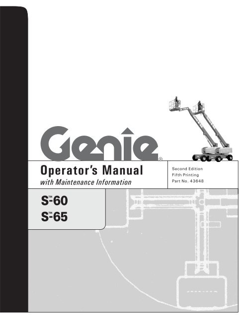 Genie S65 Operator Manual - Sunflower Rental