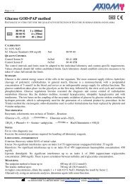 Glucose GOD-PAP method - AXIOM Solutions