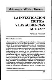la investigacion critica y las audiencias activas - Estudios sobre las ...