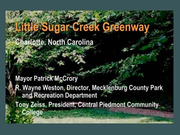 Little Sugar Creek Greenway