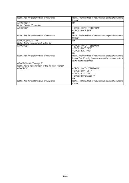 GSM Data Modem AT Command Guide - Scotec - GiSMo Modem