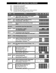 2011-2012 RACING CALENDAR - Cruising Yacht Club of Australia