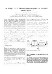 Full Bridge DC-DC converter as input stage for fuel cell ... - satnac