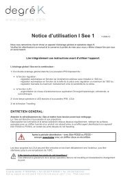 I See Notice d'utilisation FR v0912 - DegrÃ© K