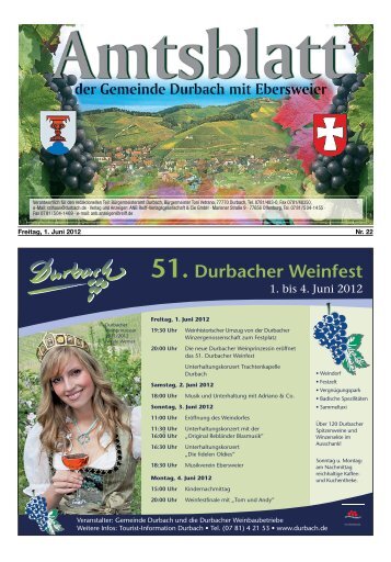 51. Durbacher Weinfest