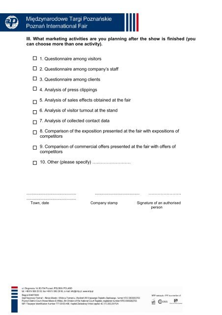 QUESTIONNAIRE - Welding