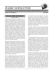 WASBE Newsletter, Vol. XXIII, No. 2 - World Association for