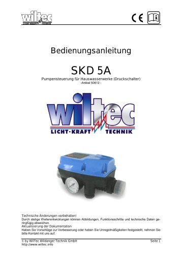 50612 Anleitung SKD-5A-Pumpensteuerung - WilTec