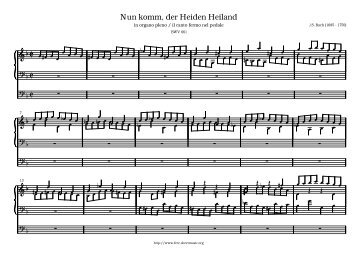 Nun komm, der Heiden Heiland, BWV 661