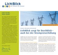 LichtBlick sorgt für Durchblick – auch bei der Strompreiserhöhung