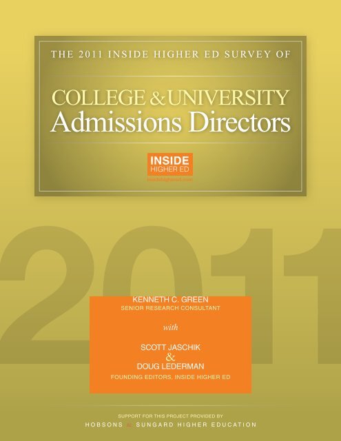 survey of admissions directors - Inside Higher Ed