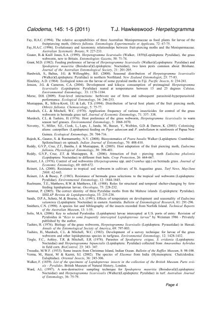 Herpetogramma paper.cwk (WP) - Calodema