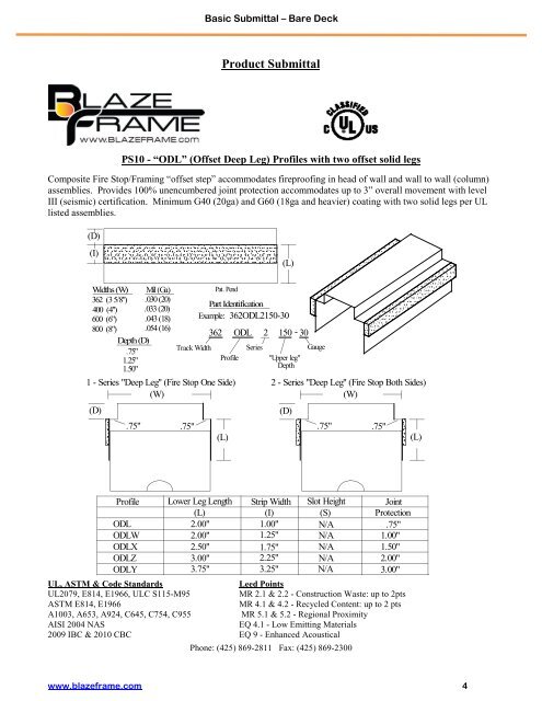 Basic Metal Deck - BlazeFrame