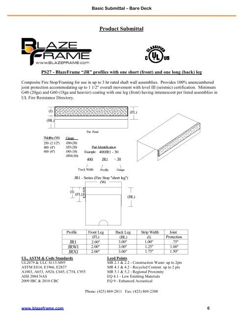 Basic Metal Deck - BlazeFrame