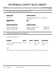 Download Uni-Lube 10 Material Safety Data Sheet (MSDS)