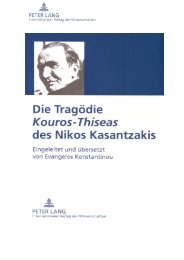 (Hrsg.), Die TragÃ¶die Kouros-Thiseas des Nikos kasantzakis