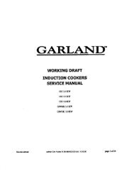 working draft induction cookers service manual - Garland - Garland ...