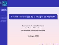 Propiedades básicas de la integral de Riemann - Páxinas persoais ...