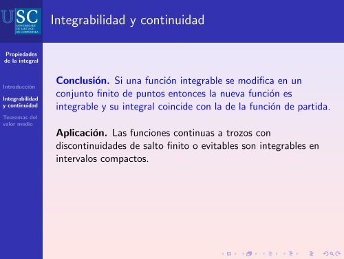 Propiedades básicas de la integral de Riemann - Páxinas persoais ...