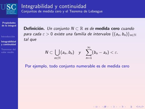 Propiedades básicas de la integral de Riemann - Páxinas persoais ...