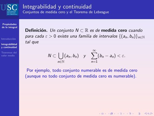 Propiedades básicas de la integral de Riemann - Páxinas persoais ...