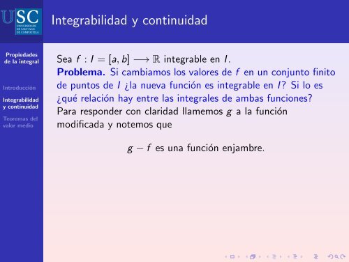 Propiedades básicas de la integral de Riemann - Páxinas persoais ...