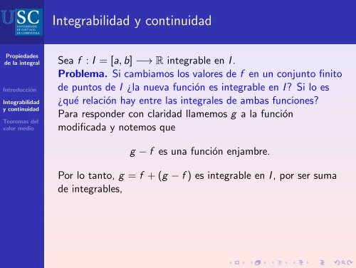 Propiedades básicas de la integral de Riemann - Páxinas persoais ...