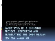 TRSS Narratives of a Research Project.pdf - The Translation ...