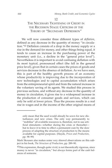 Money, Bank Credit, and Economic Cycles - The Ludwig von Mises ...