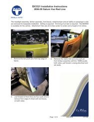 Installation Instructions - Blue Ox Towing Products