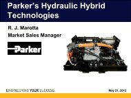 Parker's Hydraulic Hybrid Technologies - Low Carbon Fuels ...