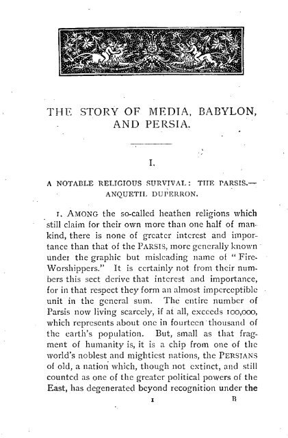 BABYLON AND PERSIA