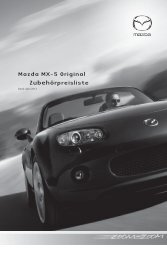 ZubehÃ¶rprospekt Mazda MX-5 Typ NC - Autohaus Vollmari GmbH