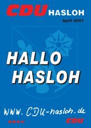 Ausgabe April 2007 - CDU OV Hasloh